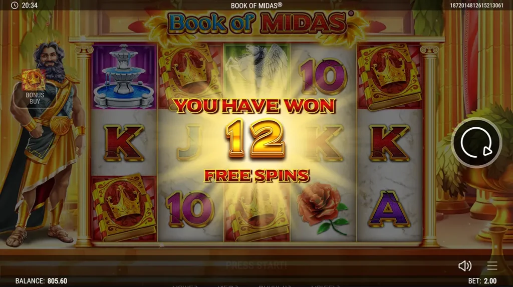 book of midas free spins 1