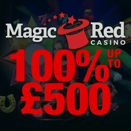 Magic Red Casino Deposit Match Bonus: 100% up to £500 + 50 Spins