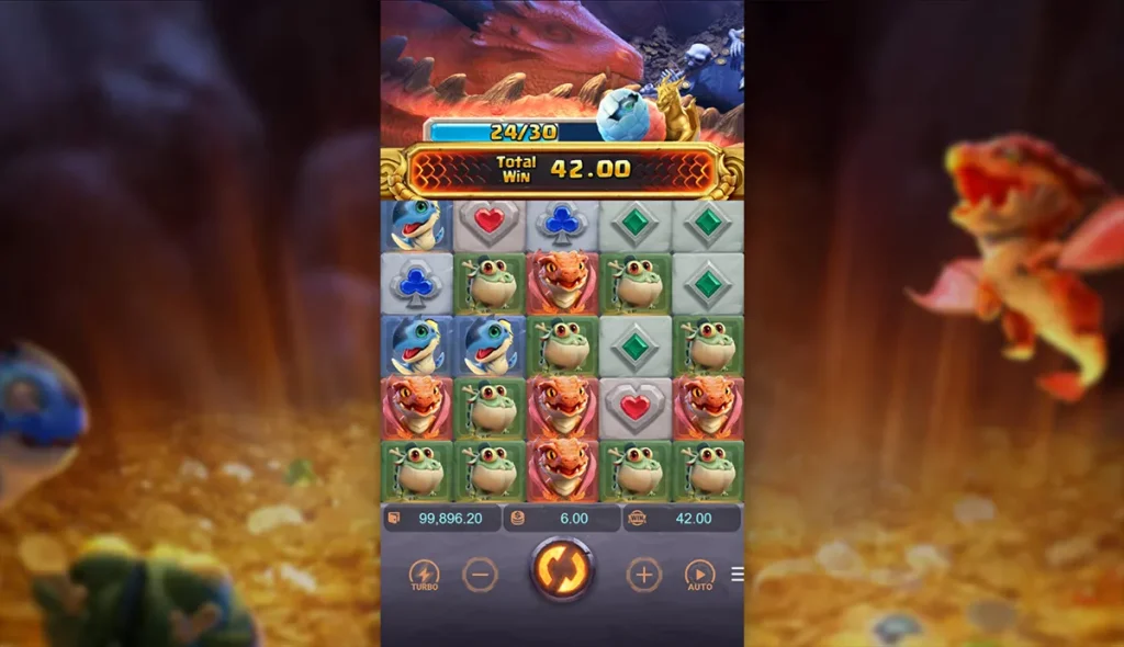 pg soft three dragon hatch egg hatching feature 1